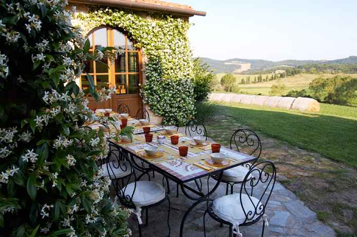 terrace of the tuscan villa