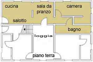 mappa appartamento Alabastro Toscana