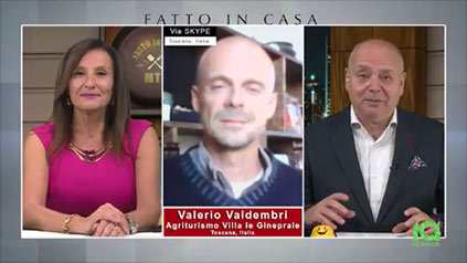 Villa in Toscana intervista televisiva