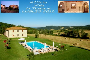 affitto ville e casali con piscina a luglio in toscana