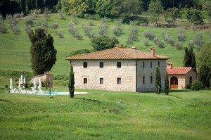 casolare in chianti con vista panoramica