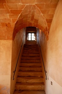 antica scalinata del casale nel chianti