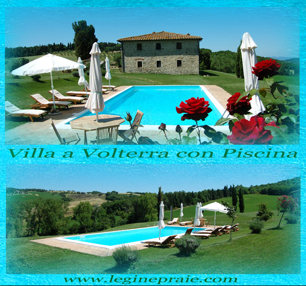 villa con piscina a Volterra