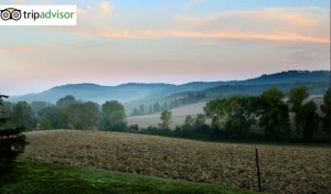 panorama della villa in toscana