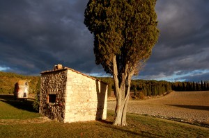 Forno in Pietra con Tramonto nel Chianti