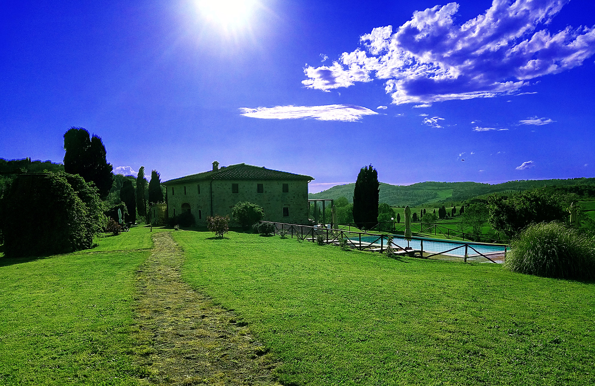 exterior of the rental villa 