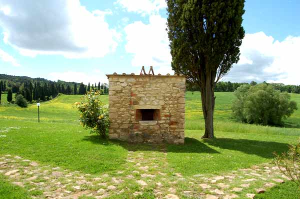 forno a legna villa toscana