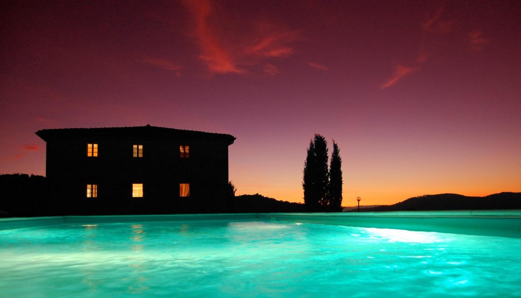 piscina villa in toscana