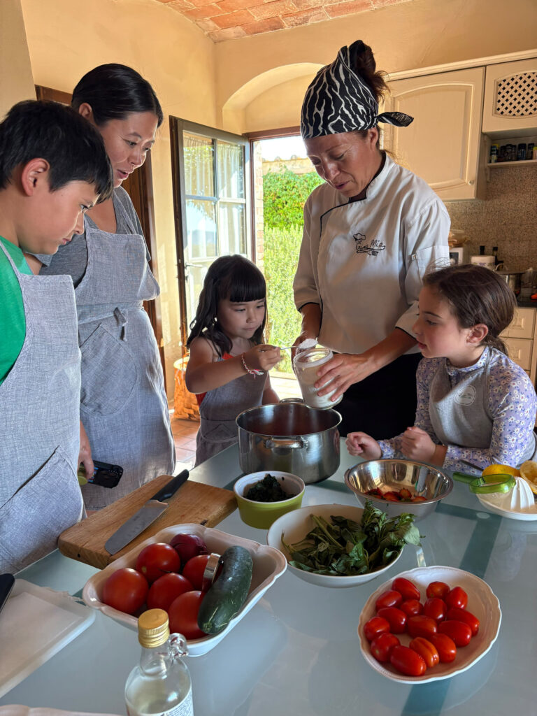 Villa in Tuscany near Volterra cooking Class