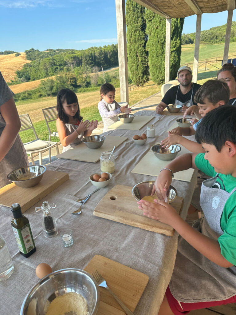 Lezione di cucina in Villa Toscana